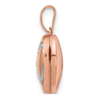 14K Rose Gold Heart Locket – view 3