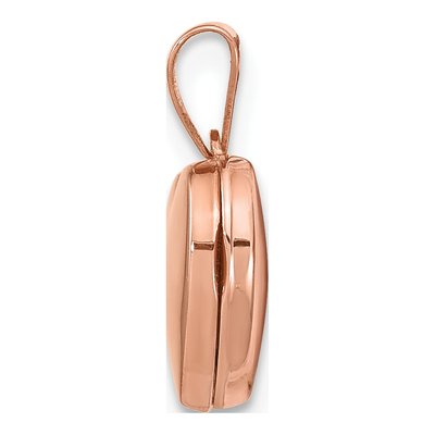 14K Rose Gold Heart Locket – view 3