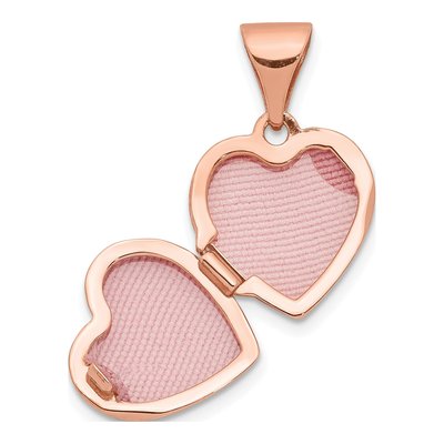14K Rose Gold Heart Locket – view 5