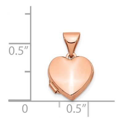 14K Rose Gold Heart Locket – view 6