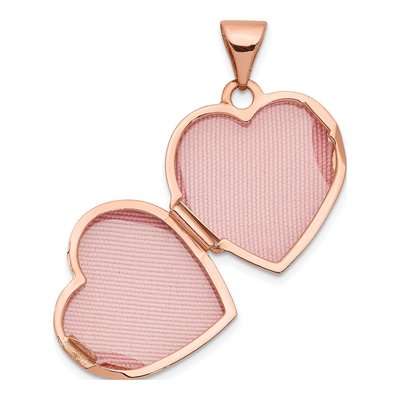 14K Rose Gold Heart Locket – view 5