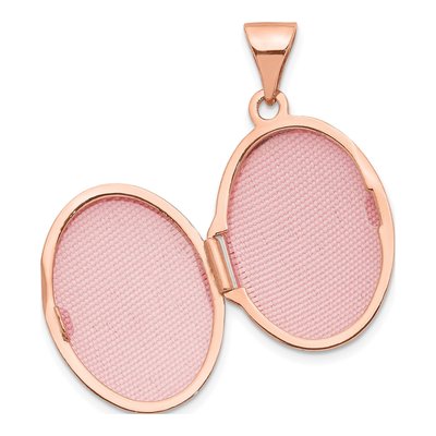 14K Rose Gold Diamond Star Oval Locket – view 5