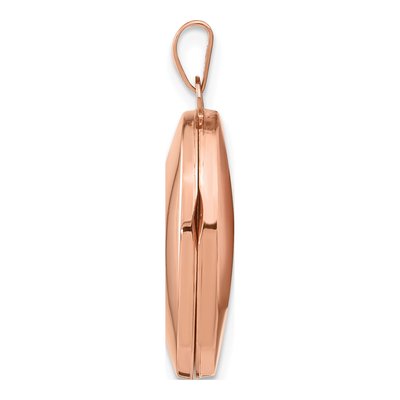 14K Rose Gold Oval Locket – view 3
