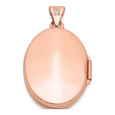14K Rose Gold Oval Locket – view 4