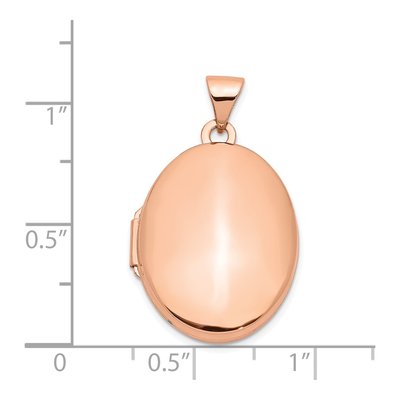 14K Rose Gold Oval Locket – view 6