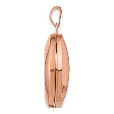 14K Rose Gold Round Locket – view 3