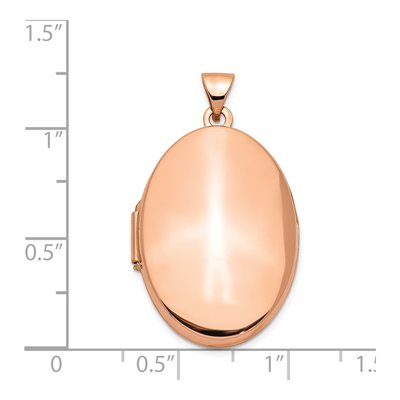 14K Rose Gold Oval Locket – view 6