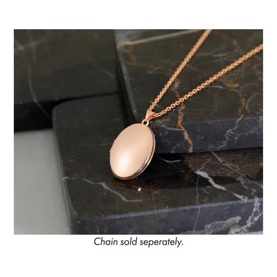 14K Rose Gold Oval Locket – view 7