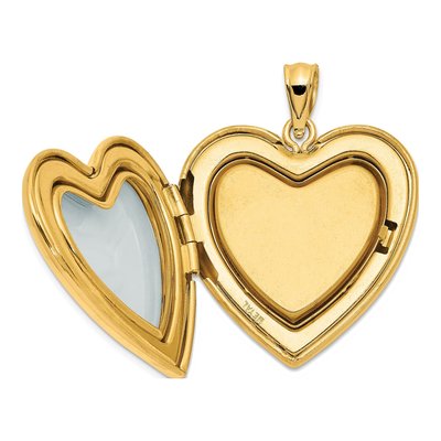 14K Yellow Gold Diamond Star Ash Holder Heart Locket – view 5