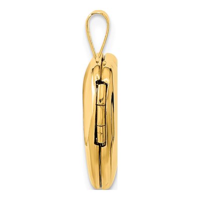 14K Yellow Gold Heart Locket – view 3