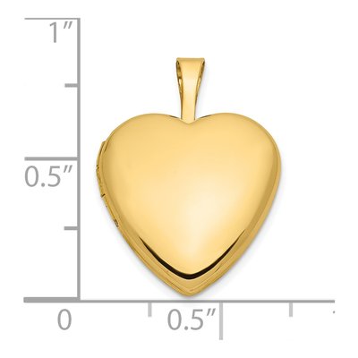 14K Yellow Gold Heart Locket – view 4