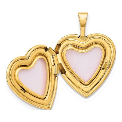 14K Yellow Gold Heart I LOVE YOU Script Locket – view 6