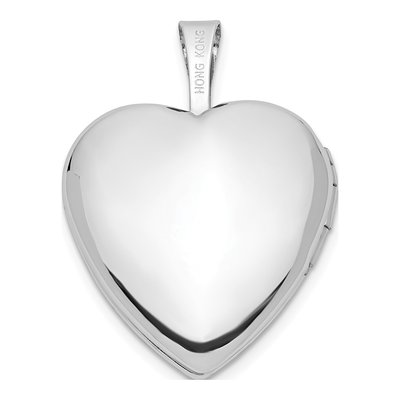 14K White Gold I LOVE YOU Heart Locket – view 5