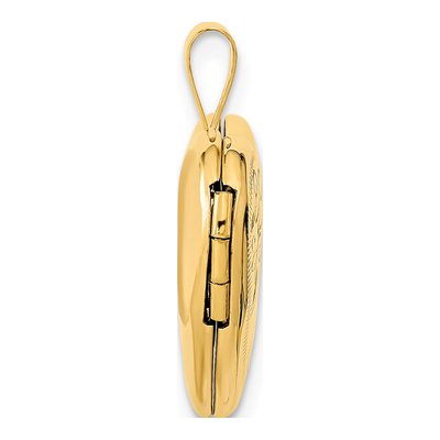 14K Yellow Gold Heart Locket – view 3