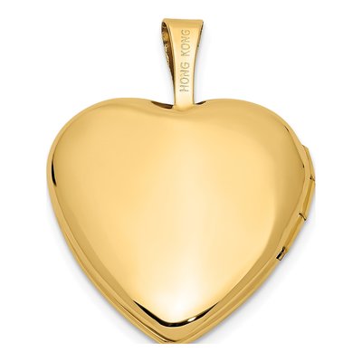 14K Yellow Gold Heart Locket – view 5
