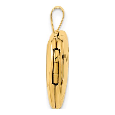 14K Yellow Gold Heart Locket – view 3