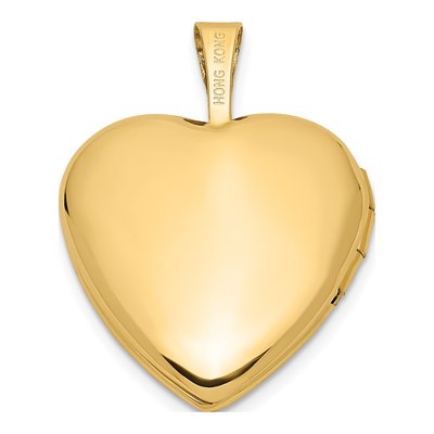 14K Yellow Gold Heart Locket – view 5