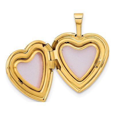 14K Yellow Gold Heart Locket – view 6