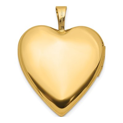 14K Yellow Gold 1/20 ct tw Diamond Star Heart Locket – view 4