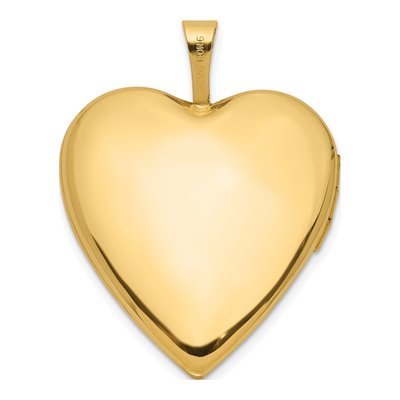 14K Yellow Gold 1/20 ct tw Diamond Heart Locket – view 4