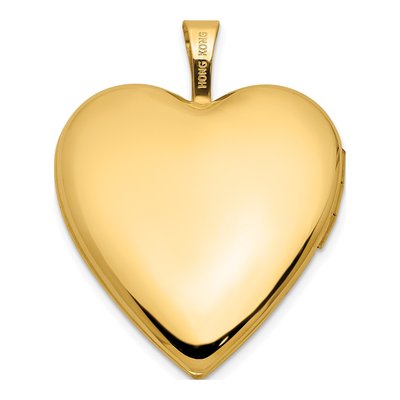 14K Yellow Gold Heart Locket – view 4