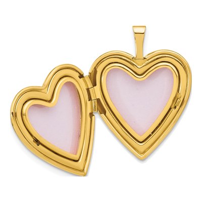 14K Yellow Gold Heart Locket – view 5
