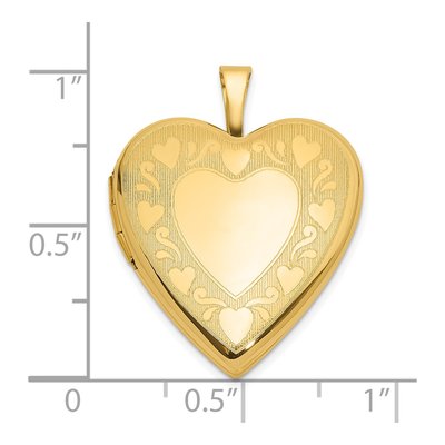14K Yellow Gold Heart Locket – view 6