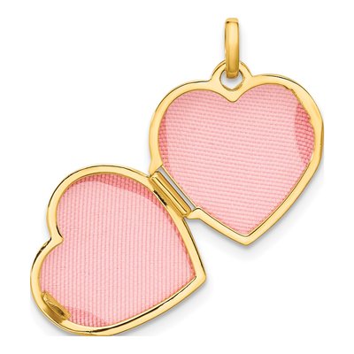 14K Yellow Gold Heart Locket – view 5
