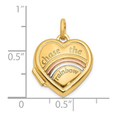 14K Yellow Gold Heart Locket – view 6