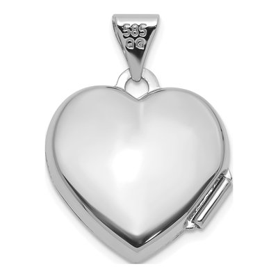 14K White Gold LOVE of MY LIFE Heart Locket – view 5