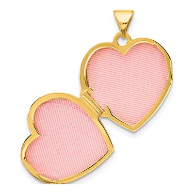 14K Yellow Gold Reversible Heart Locket – view 5