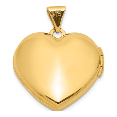 14K Yellow Gold Agate MOM Heart Locket – view 4
