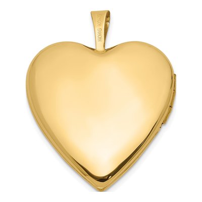 14K Yellow Gold 1/20 ct tw Diamond Heart Locket – view 4