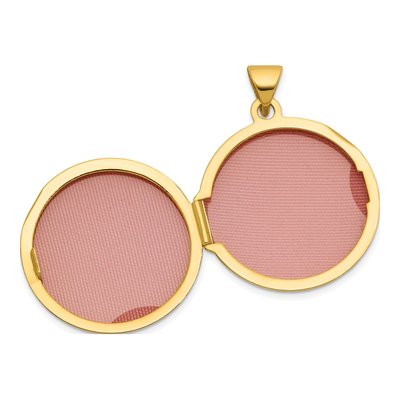 14K Yellow Gold Reversible Round Locket – view 4