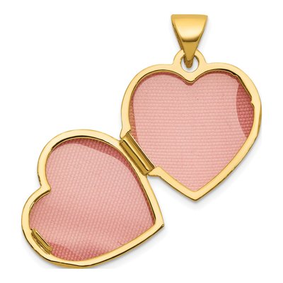 14K Yellow Gold Diamond Infinity Heart Locket – view 4