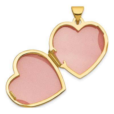 14K Yellow Gold Heart Locket – view 4
