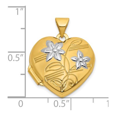 14K Yellow Gold Heart Locket – view 5