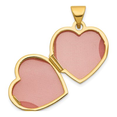 14K Yellow Gold Heart My Love Life Forever Locket – view 4