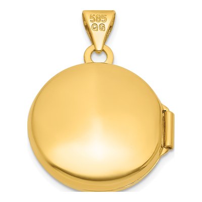 14K Yellow Gold Celtic Knot Round Locket – view 3