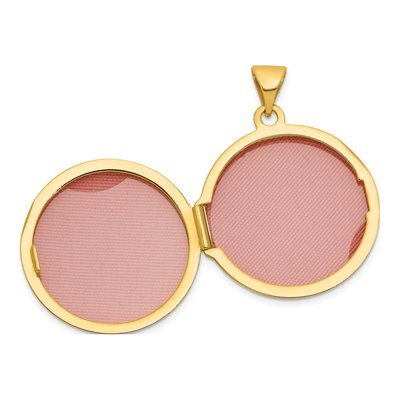 14K Yellow Gold Diamond Cross Locket – view 4