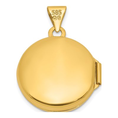 14K Yellow Gold Tree of Life Locket – view 2