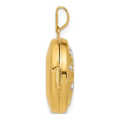 14K Yellow Gold Tree of Life Locket
