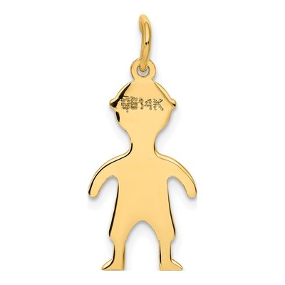 14K Yellow Gold Boy Pendant – view 5