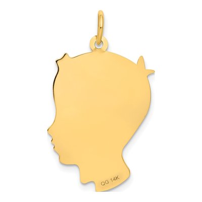 14K Yellow Gold Boy Head Charm – view 4