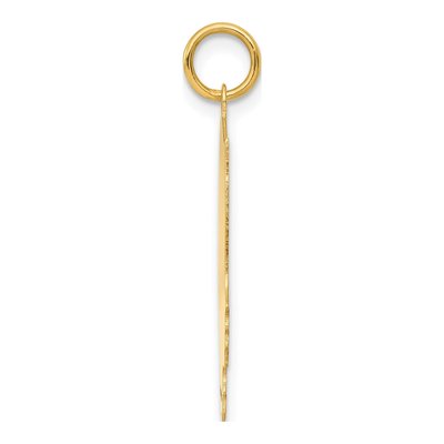14K Yellow Gold Girl Head Charm – view 2
