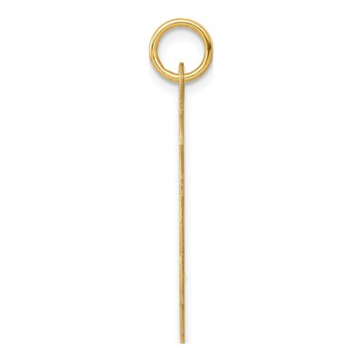 14K Yellow Gold Scalloped Disc Charm – view 2