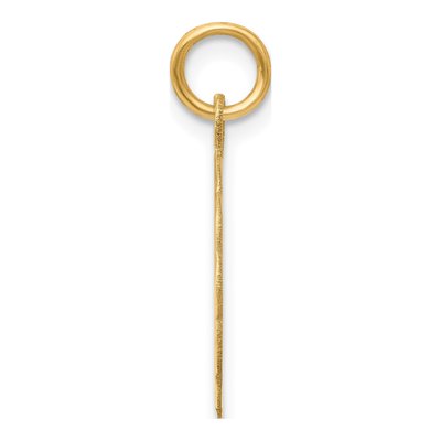 14K Yellow Gold Scalloped Disc Charm – view 3