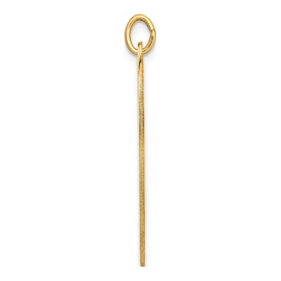 14K Yellow Gold Heart Disc Charm – view 3