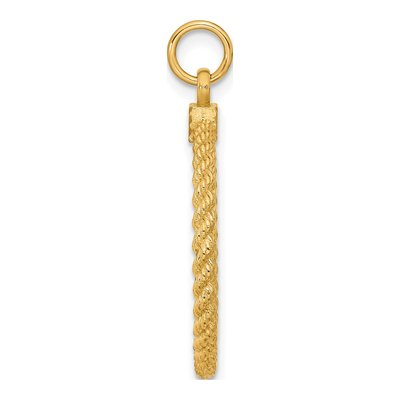 14K Yellow Gold Disc Charm – view 2