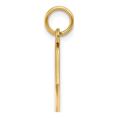 14K Yellow Gold Red Enamel Medical ID Pendant – view 3